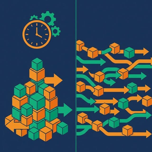 Batch processing in scheduled groups vs streaming in continuous flow